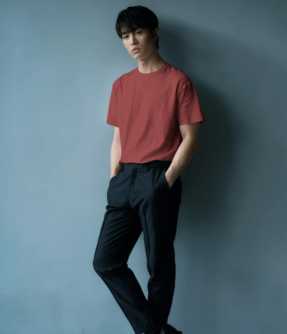 Round Neck Cotton T-Shirt