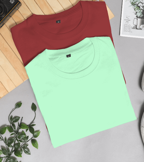 Round Neck Cotton T-Shirt