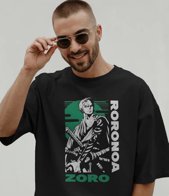 Oversized T-Shirt Men-Zoro